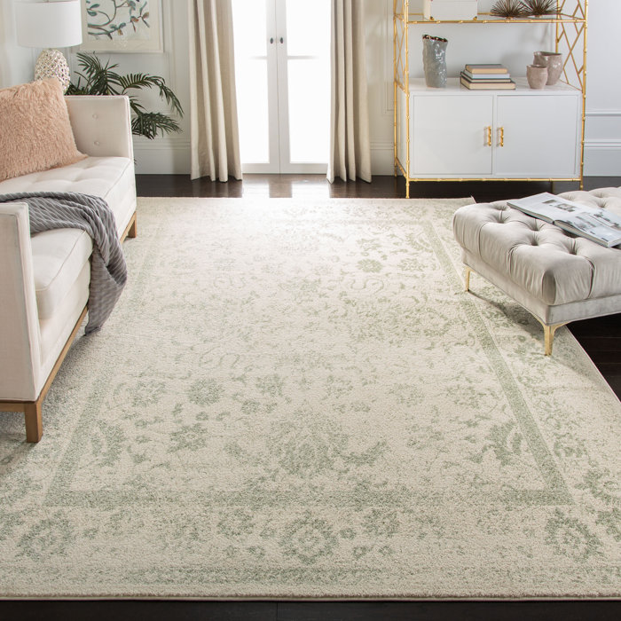 Ophelia & Co. Nuss Performance Ivory/Sage Rug & Reviews Wayfair